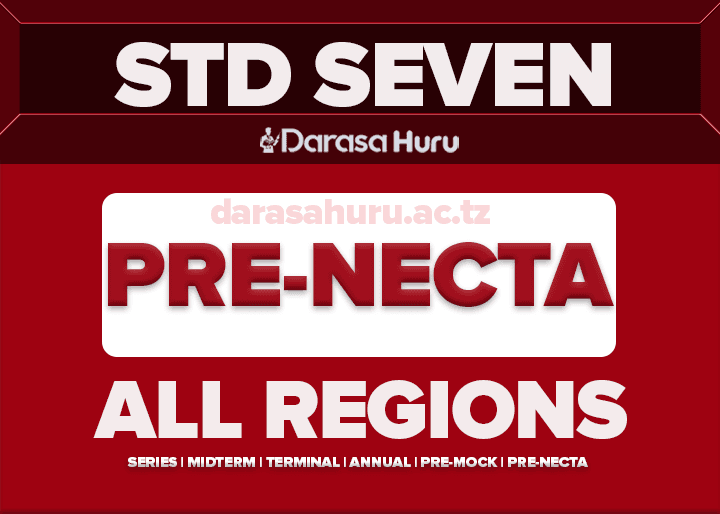 Pre-NECTA Exams Standard Seven All Subjects All Regions